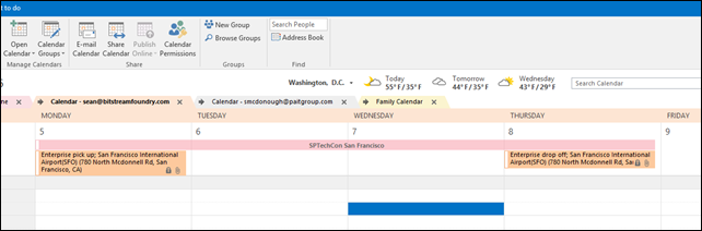 Calendar View