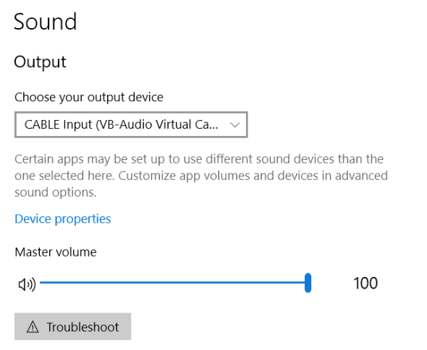 cable input