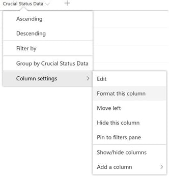 JSON Column Formatting