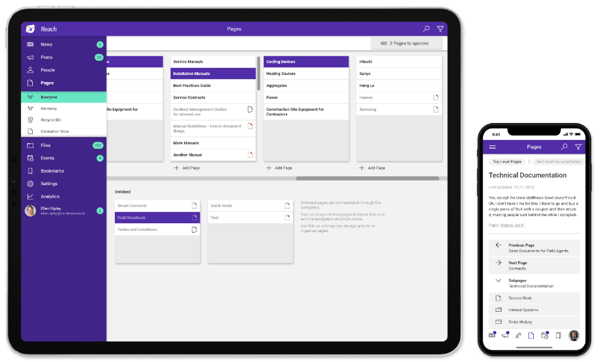    LiveTiles Reach – Mobile first delivery of policies and procedures to firstline workers 
