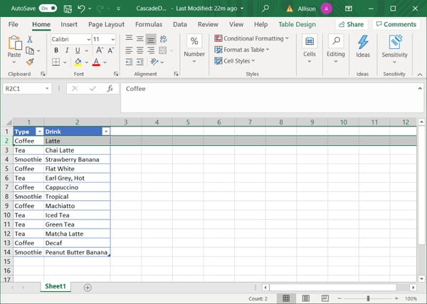 Connecting to Excel