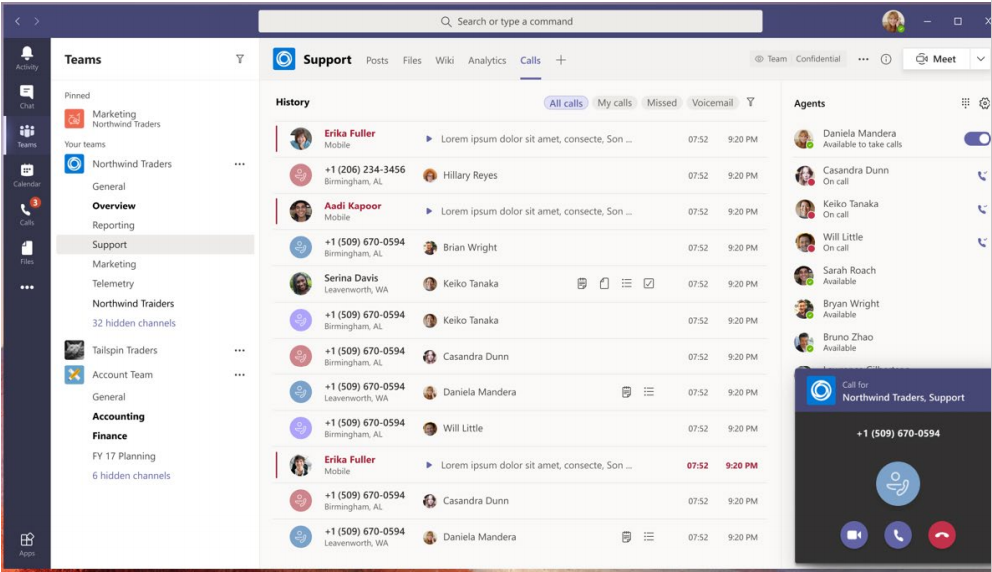 Microsoft Teams Collaborative Calls